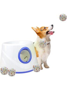 Automatic Dog Ball Launcher - Interactive Fetch Machine with 3 Distance Settings